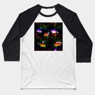 Rainbow Viens & Rainbow Splats Baseball T-Shirt